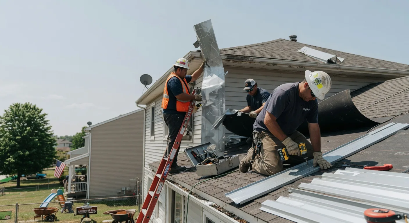 Storm Damage Metal Roof Repair in Gibbsboro, NJ